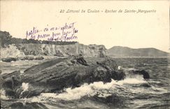 VINTAGE POSTCARD Littoral Of Toulon Rock Of Sainte Marguerite