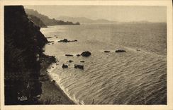 CPA Toulon Cap Brun Crepuscule Argente