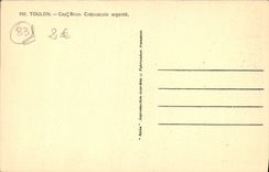 CPA Toulon Cap Brun Crepuscule Argente