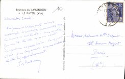 MODERN CARD Surroundings Of Lavandou Rayol