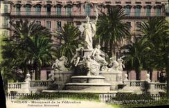 CPA Toulon Monument De La Federation