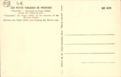 VINTAGE POSTCARD Toulon Caryatids De Puget Entered of the town hall