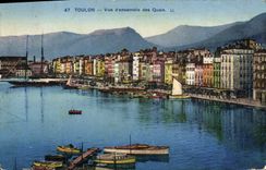 CPA Toulon Vue D'Ensemble Des Quais