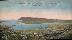 CPA Toulon Vue Generale Prise Du Sommet Du Faron 