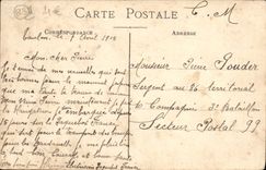 VINTAGE POSTCARD Touloun View Of the City And the Roads the squadron Boats