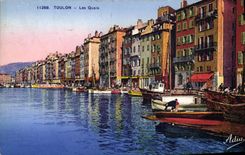 CPA Toulon Les Quais Bateaux