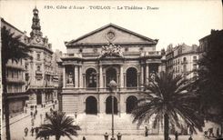 VINTAGE POSTCARD Toulon Theater