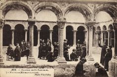 VINTAGE POSTCARD Cloister of St Saver metropolitan control