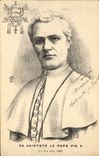 VINTAGE POSTCARD Pope His holiness the Black and white pope X
