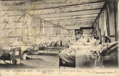 CPA Une salle d'hopital Militaria