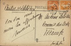 VINTAGE POSTCARD Lazaret of Trompeloup Overall picture Camp of the German prisoners Houses of insulation