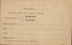 Postcard Laboratories of Bromovose Street Amelot Paris