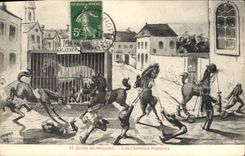 VINTAGE POSTCARD Horse Hippisme Saumur School rogneux horses