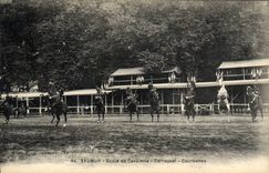 CPA Cheval Hippisme Saumur Ecole de cavalerie Carrousel Courbettes