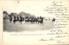 CPA Cheval Hippisme Saumur MM les ecuyers en grande tenue