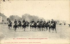 CPA Cheval Hippisme Saumur MM les ecuyers en grande tenue 