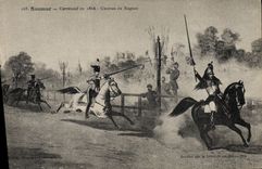 VINTAGE POSTCARD Horse Hippisme Saumur Carousel in 1866 Races of rings