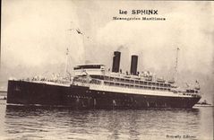 CPA Bateau Paquebot Sphinx Messageries Maritimes