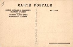 CPA Bateau Paquebot Sidi Mabrouk SGTM 