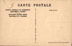 CPA Bateau Paquebot Sidi Mabrouk SGTM 