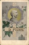 VINTAGE POSTCARD First name St Pierre