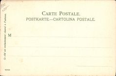 VINTAGE POSTCARD Illustrator Menton Cape Martin