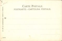 VINTAGE POSTCARD Illustrator Menton