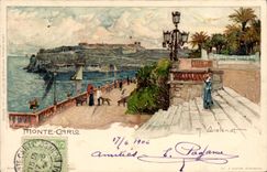 CPA Illustrateur Monte Carlo 