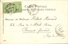 CPA Illustrateur Menton a la frontiere Franco italienne 