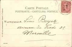 CPA Illustrateur Menton Les rochers rouges