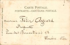 Las cotizaciones de Illustrateur de la POSTAL de la VENDIMIA Niza entrada de los pescados hace compras