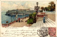 CPA Illustrateur Monte Carlo Monaco 