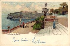 CPA Illustrateur Monte Carlo Monaco