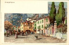 CPA Illustrateur Porlezza Chien