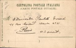 Ilustrador de Bordighera de la POSTAL de la VENDIMIA