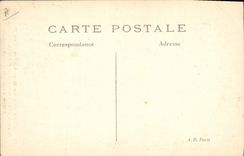 VINTAGE POSTCARD Militaria Monseigneur Marbeau Eveque of Meaux visits the church of Barcy