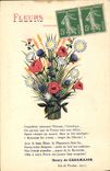 VINTAGE POSTCARD Militaria Flowers Henry de Casalajor Verdun