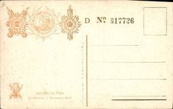 VINTAGE POSTCARD Militaria black eagles Song mrche