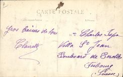 CPA Militaria Caisson d'artillerie allemande detruite a Termonde 