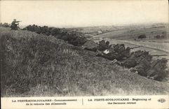 VINTAGE POSTCARD Militaria Ferte under Jouarre Beginning of the retirement of the Germans