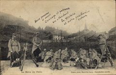 CPA Militaria le reve du poilu 