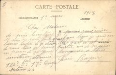 VINTAGE POSTCARD Militaria the dream of the hairy one