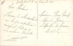 CPA Militaria Compagnie de cyclistes dans la region de Lassigny Velo Cycle