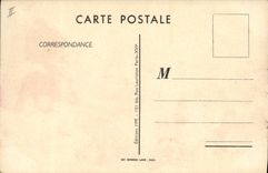 VINTAGE POSTCARD Fantasy Illustrator Jean de Preissac Volleyball Ball Volley ball