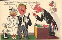 CPA Fantaisie Illustrateur Jean de Preissac Mariage 