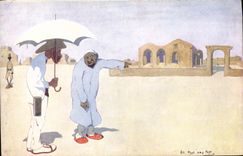 CPA Fantaisie Illustrateur Afrique 