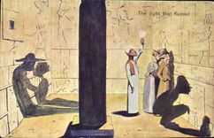 CPA Fantaisie Illustrateur Egypt Egypte the light that flamed