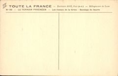 CPA Folklore Les travaux de la ferme Baratage du beurre 