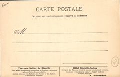 CPA Folklore Thermes salins de Biarritz Biarritz Une basquaise 