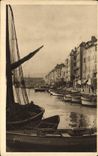 CPA Toulon Un coin du port Bateaux